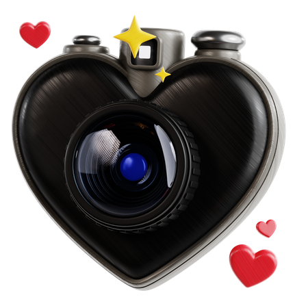 Romantic Camera  3D Icon