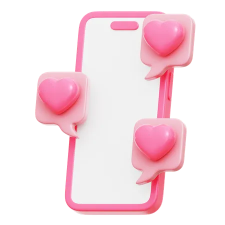 Romantic Chat  3D Icon