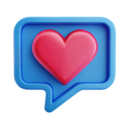 Romantic Chat  3D Icon