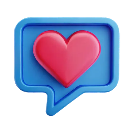 Romantic Chat  3D Icon