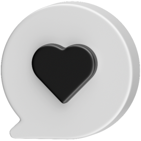 Romantic Chat  3D Icon