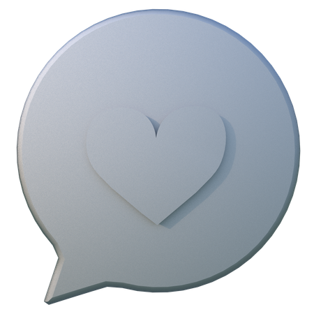 Romantic Chat  3D Icon