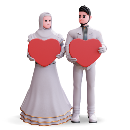 Romantic Couple  3D Icon