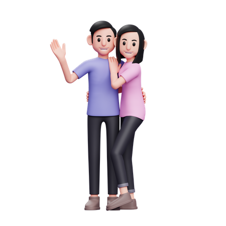 Romantic Couple 3D Icon