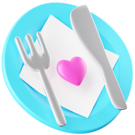 Romantic Dinner  3D Icon