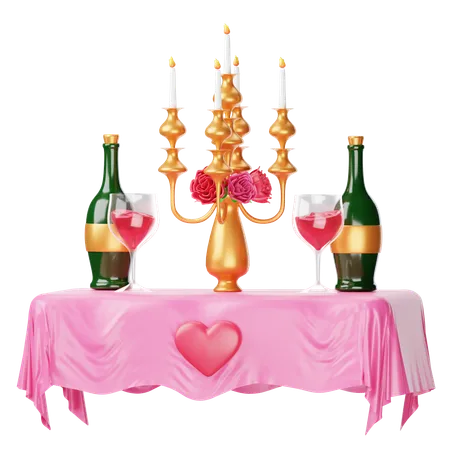 Romantic Dinner  3D Icon