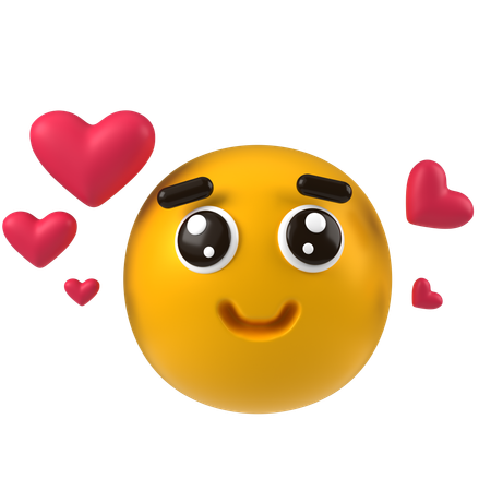 Romantic Emoji  3D Icon