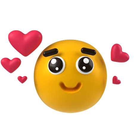 Romantic Emoji  3D Icon