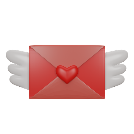 Romantic Letter  3D Icon