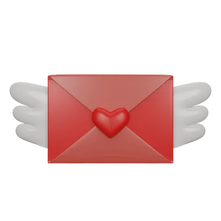 Romantic Letter  3D Icon