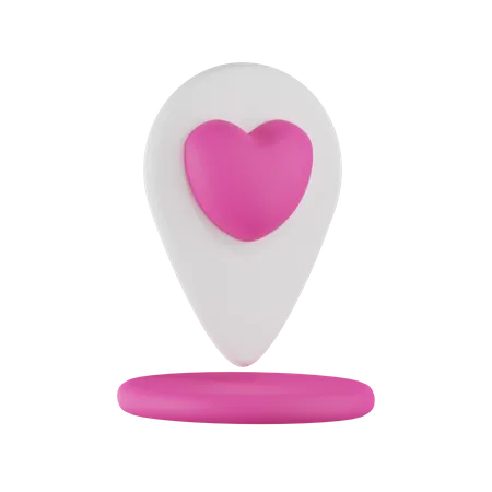 Romantic Location 3D Icon