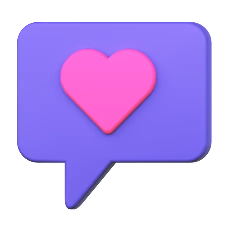 Romantic Message  3D Icon