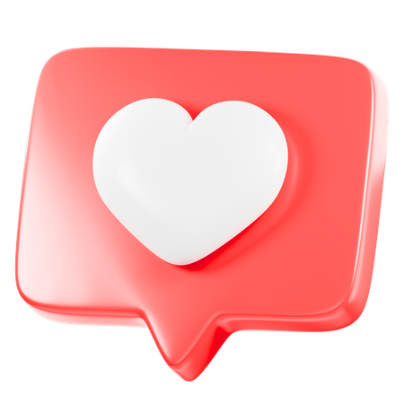 Romantic Message  3D Icon