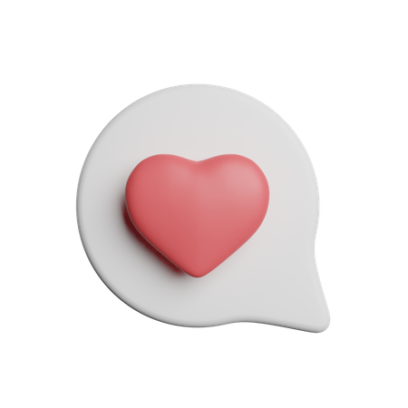 Romantic Message  3D Icon