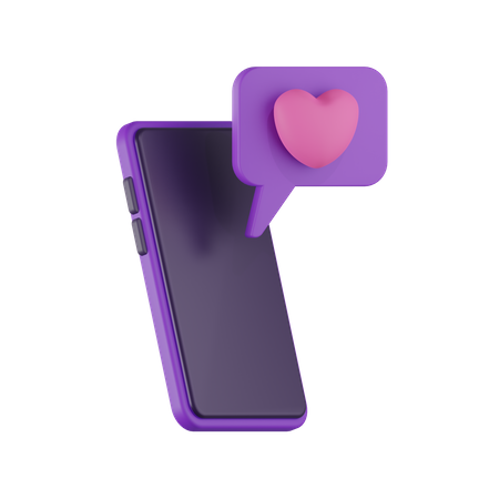 Romantic Message  3D Icon