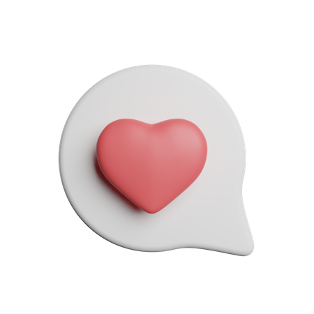 Romantic Message  3D Icon
