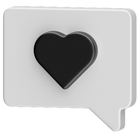Romantic Message 3D Icon