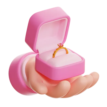 Romantic Proposal  3D Icon