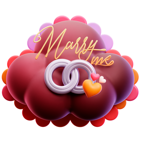 Romantic Proposal  3D Icon