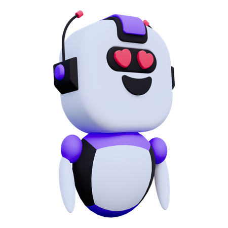 Romantic Robot  3D Icon