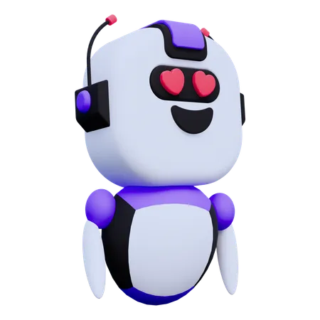 Romantic Robot  3D Icon