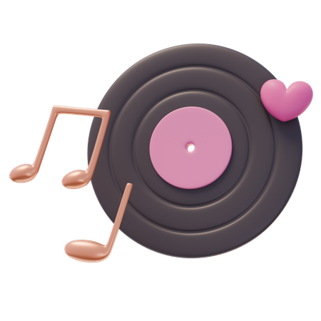 Romantic Song  3D Icon