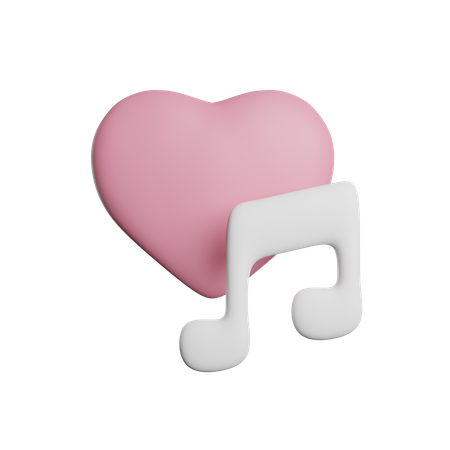 Romantic Song  3D Icon