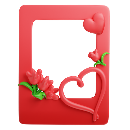 Romantisches Rot  3D Icon