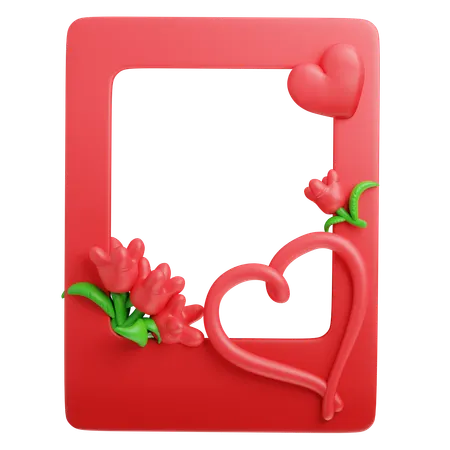 Romantisches Rot  3D Icon