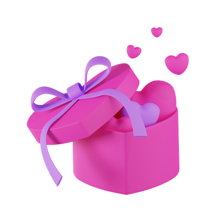 Romantisches Geschenk  3D Icon