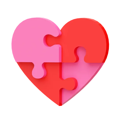 Rompecabezas de amor  3D Icon