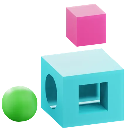 Rompecabezas de geometría  3D Icon