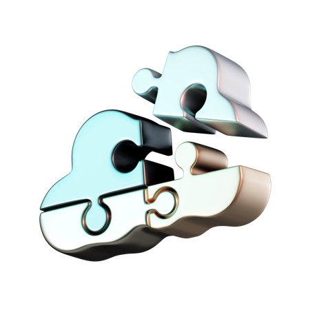 Rompecabezas de nubes  3D Icon