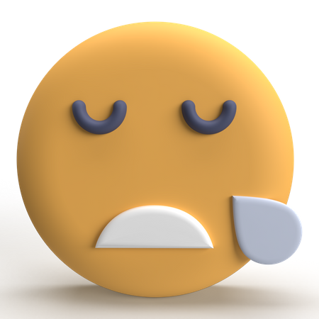 Emoji roncando  3D Icon