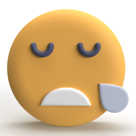 Emoji roncando  3D Icon