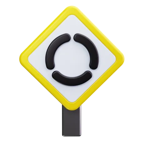 Rond point  3D Icon