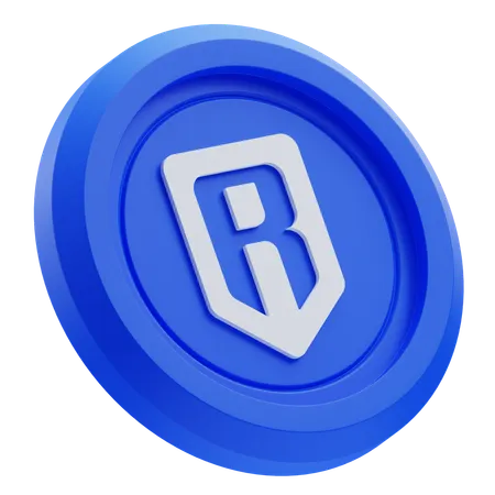 Logo de crypto-monnaie Ronin RON  3D Icon