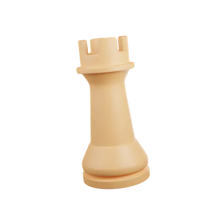 rook 3d render icon illustration with transparent background, chess game  22278194 PNG