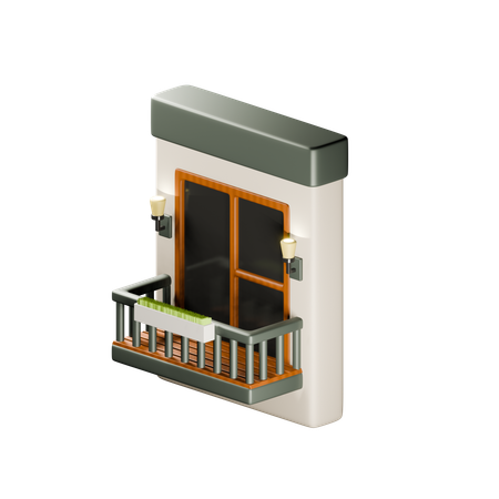 Room Balcony  3D Icon
