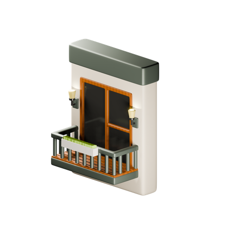 Room Balcony  3D Icon