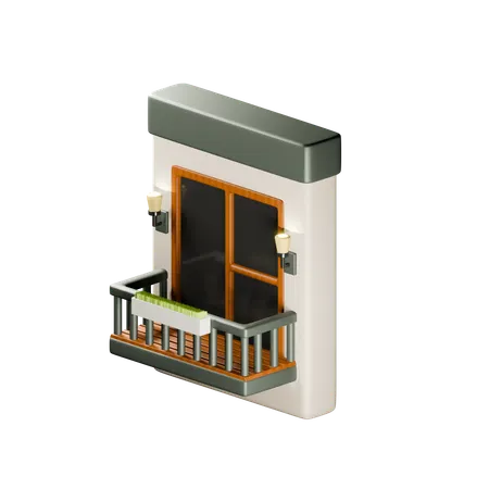 Room Balcony  3D Icon