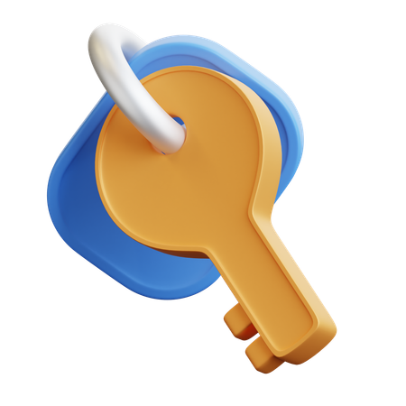 Room Key  3D Icon