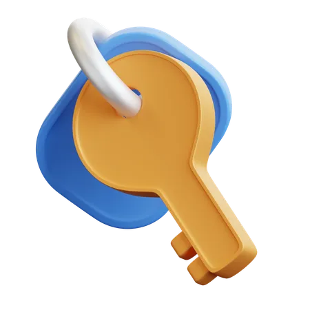 Room Key  3D Icon