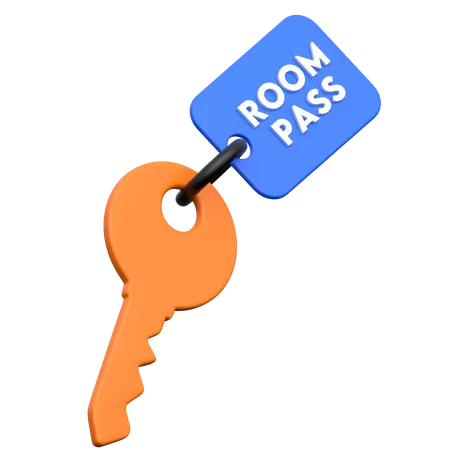 Room key  3D Icon