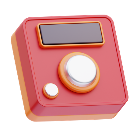 Room Thermostat 3D Icon