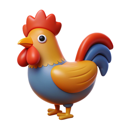 Rooster  3D Icon