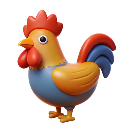 Rooster  3D Icon