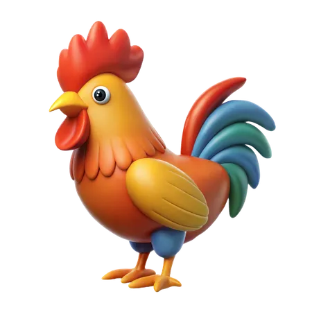 Rooster  3D Icon