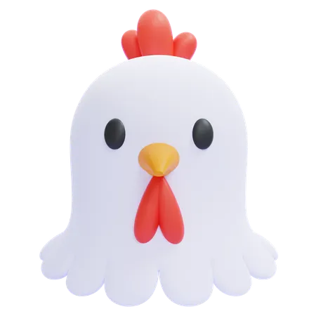 Rooster Emoji  3D Icon