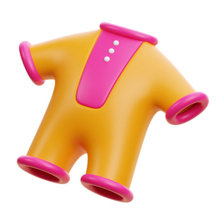 Ropa de bebé  3D Icon